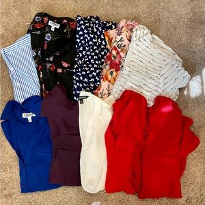 Huge lot of 14 Express Portofino dress shirts size small!